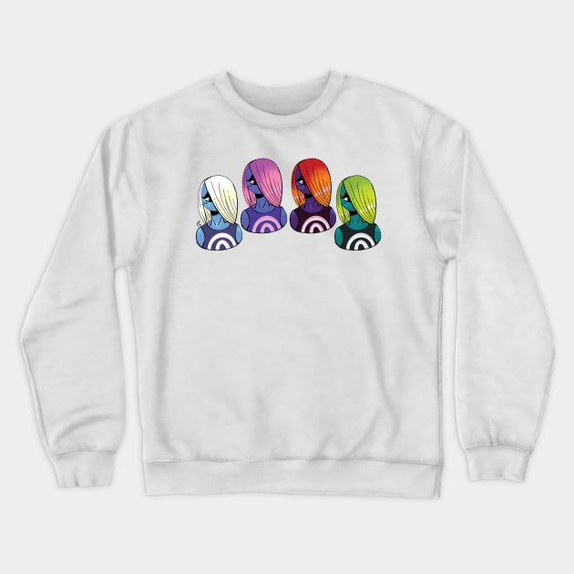 Shy Eye :: Human or Human-Like Characters Crewneck Sweatshirt by Platinumfrog